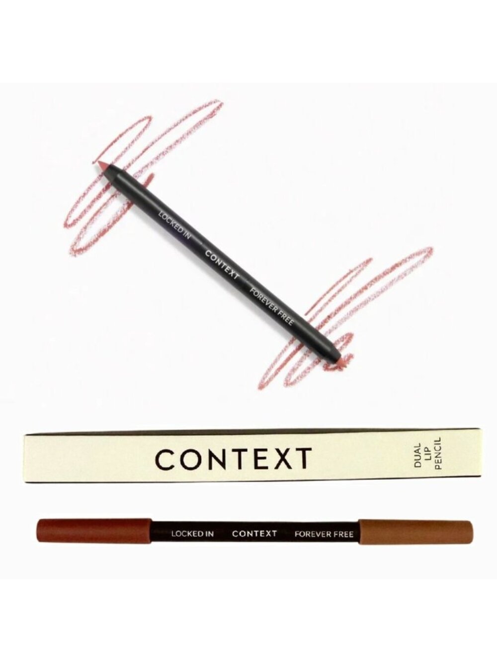 Context Dual Lip Liner Pencil Full Size 0.04 Oz in Locked In and Forever Free